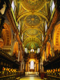 The Choir and Apse of St Paul's Cathedral Under a Mosaic Ceiling  London  England