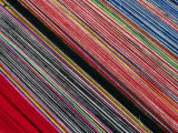 Detail of Striped Woven Fabric  Peru
