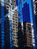 Reflection of City Buildings  Chicago  Illinois  USA