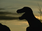 Life Size Dinosaur Replica at Prehistoric Dinosaur Park  Calgary Zoo  Calgary  Canada
