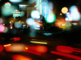 City Lights at Night  Blur  Yogyakarta  Indonesia