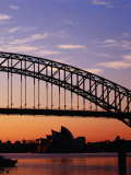 Sunrise Over Sydney Harbour Bridge and Sydney Opera House  Sydney  Australia
