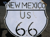 Route 66 Highway Sign  Grants  New Mexico  USA