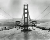 The Golden Gate Bridge During Construction