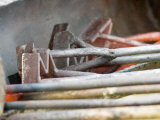 Branding Irons at Hughes Ranch near Stanford  Montana  USA