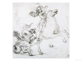 St George and the Dragon  Drawing  Gabinetto Dei Disegni E Delle Stampe  Uffizi Gallery