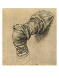 Study for the Drapery of a Sleeve Black Pencil on White Paper  Royal Library  Windsor