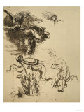 Study of a Female Figure Next to an Altar and a Flying Genius (Allegory of Fortune)