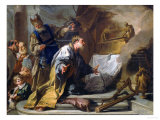 David Before the Ark of the Covenant  Vasari Corridor  Uffizi Gallery  Florence