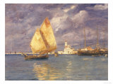 San Giorgio Marina Painting  Modern Art Gallery  Pitti Palace  Florence
