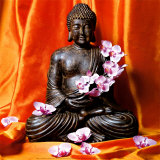 Buddha with Flowers