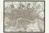 Sepia Map of London