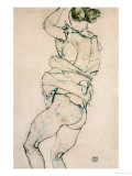 Standing Semi-Nude with Raised Left Arm  1914