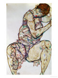 Seated Woman with Left Hand in Hair  1914