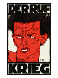 Envelope (Using a Self-Portrait by Egon Schiele of 1910) of the Magazine 'Der Ruf'