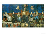 The Allegory of Good Government  Showing the Virtues