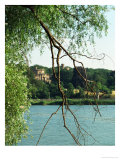 Babelsberg Palace  a Late  Neo-Gothic Work by Schinkel  Seen Across the Havel from Glienicke-Park