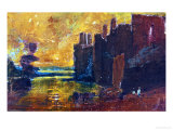 From Sketchbook: Caernarven Castle at Sunrise  1798  Watercolour on Paper