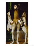 Emperor Charles (Karl) V and Dog (Ulmer Dogge)  1533