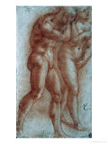 Adam and Eve Chased from Paradise  Copy after Masaccio  Red Chalk