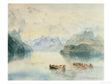 The Bay of Uri on Lake Lucerne  from Brunnen  Circa 1841-2