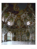 The Emperor's Hall  Ceiling Fresco Shows Scenes from the Medieval History of Wuerzburg