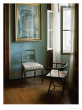 Two Chairs in the Living Room of Charlottenhof-Palace in the Gardens of Sanssouci