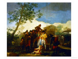 A Blind Man Playing Guitar Cartoon for a Tapesty at the Prado; 1778