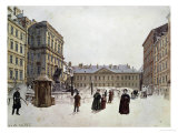 Der Neue Markt  the New Market  Vienna  Watercolour; 1832