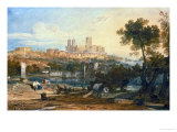 Lincoln Cathedral from the Holmes  Brayford Circa 1802-3