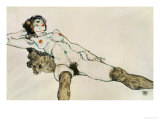 Reclining Female Nude with Legs Spread  1914