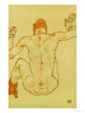 Seated Female Nude  Back View  1915
