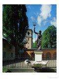 Inner Courtyard and Poseidon Fountain  Schloss Glienicke  1826