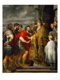 Saint Ambrosius and Emperor Theodosius  Around 1615