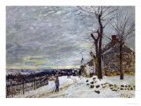 Snow in Veneux-Nadon  Around 1880
