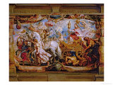 The Triumph of the Church  Chariot with the Church Carrying the Sacraments of the Eucharest