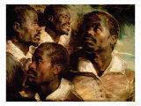 Studies of the Head of a Black Man