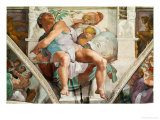 The Sistine Chapel; Ceiling Frescos after Restoration  the Prophet Jonah