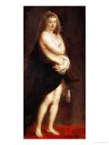 Helene Fourment  Second Wife of the Artist  in a Fur Coat (The Furlet)  1638