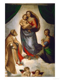 Sistine Madonna  Painted for Pope Julius II as His Present to City of Piacenza  Italy  1512-1513
