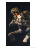 Saturn Devouring One of His Sons  from the Series of Black Paintings  1819-1823