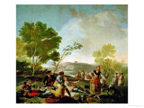 Picnic on the Banks of the Manzanares  Cartoon for a Tapestry  1775