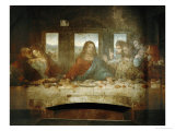 Last Supper  Detail of Christ with Apostles  1498