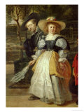 Self-Portrait with His Second Wife Helene Fourment in the Garden