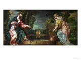 Christ and the Samaritan Woman at the Well  circa 1580