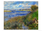 La Seine a Champrosay  Banks of the Seine River at Champrosay  1876