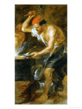 Vulcan Forging the Lightning of Jupiter  Painted for the Torre De La Parada