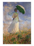 Woman with an Umbrella Turned to the Right
