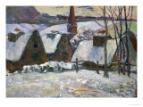 Breton Village Under Snow  1894