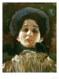 Portrait En Face of a Woman